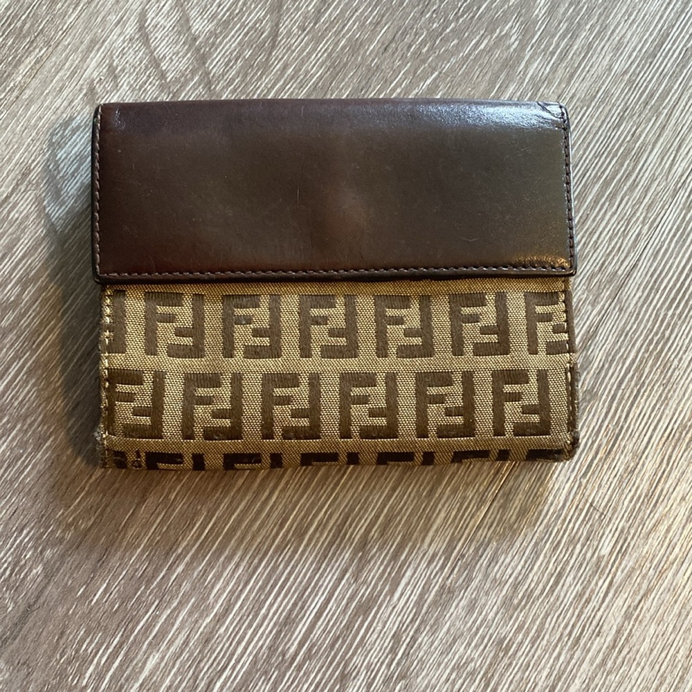 Fendi Brown Zucca Monogram Vintage Wallet - Picture 2 of 16